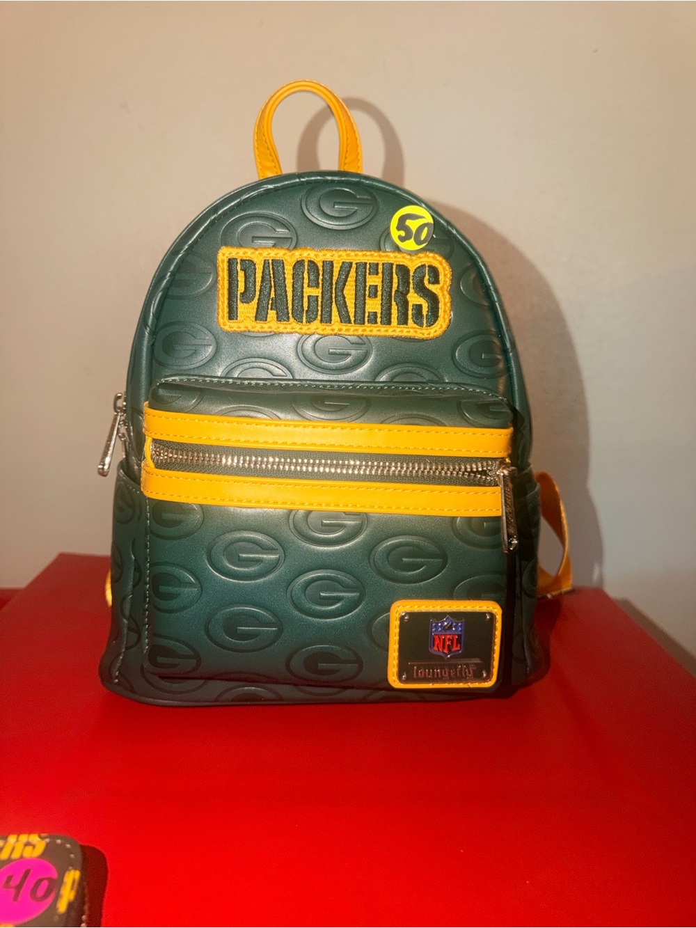Loungefly Green Bay Packers backpack